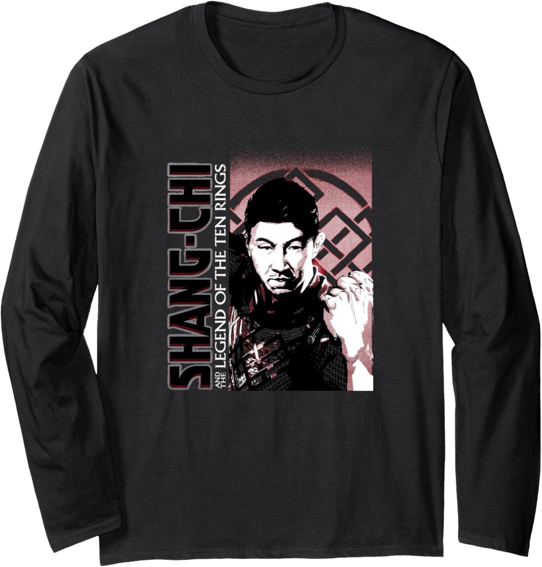 Marvel Shang-Chi Poster Logo Langarmshirt