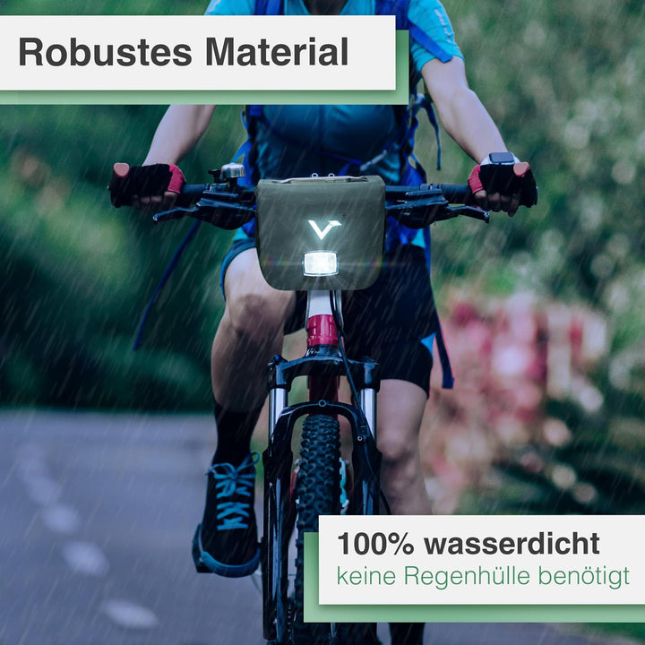 Valkental x KLICKfix Lenkertasche 7L mit Handyfach, für Ebike | 7L Volumen, praktische Lenkertasche