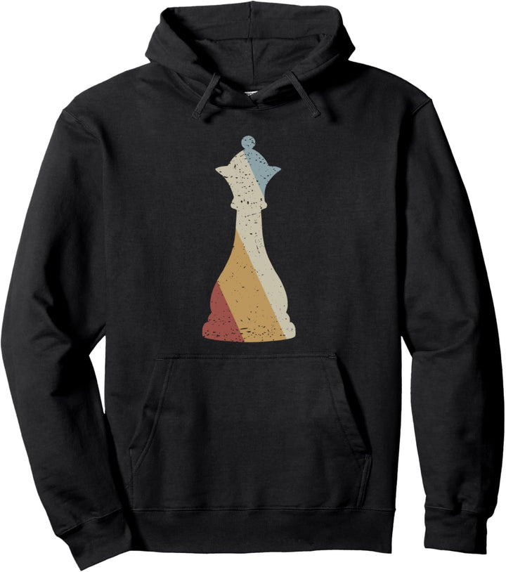 Dame Schachfigur Retro Style Vintage Pullover Hoodie