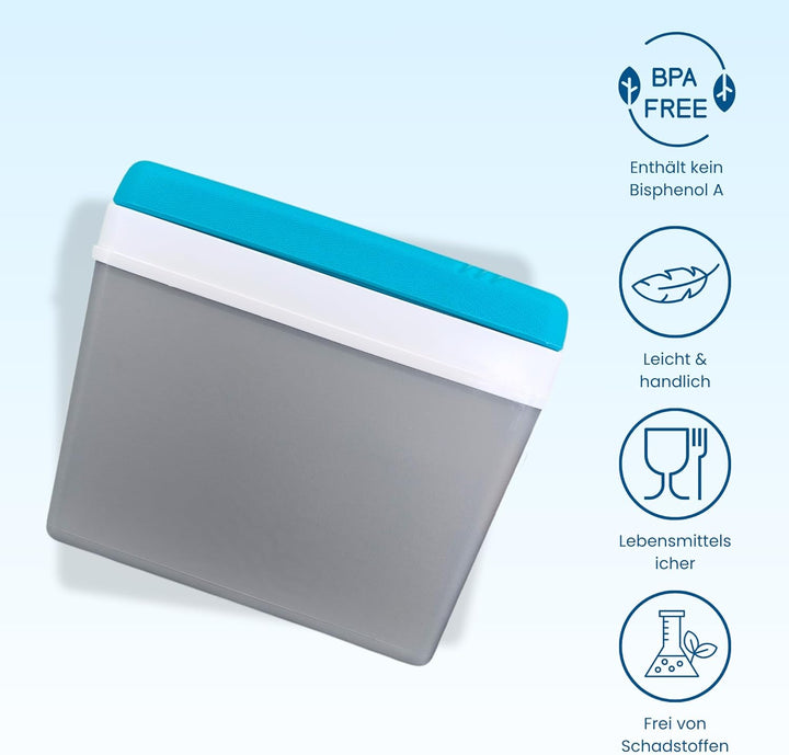 Kühlbox Passiv 35L – Tragbare Isolierbox ohne Strom, Campingbox für Auto, Picknick & Strand – Kompak