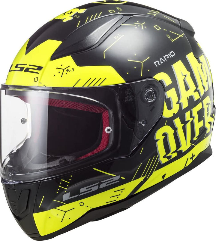 LS2, Integralhelm motorrad Rapid Player Yellow black, L L Yellow black, L Yellow black