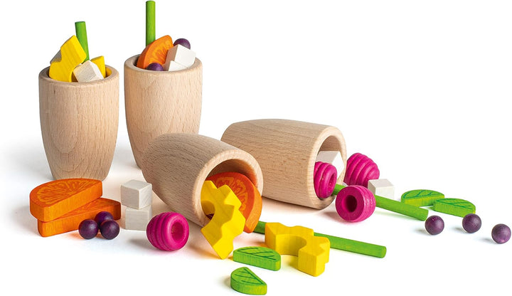 Erzi 28147 Sortierung Fresh Lemonade aus Holz, Kaufladenartikel für Kinder, Rollenspiele