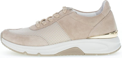 Gabor Damen Low-Top Sneaker, Frauen Halbschuhe,Wechselfussbett 40.5 EU Beige Oasi, 40.5 EU Beige Oas