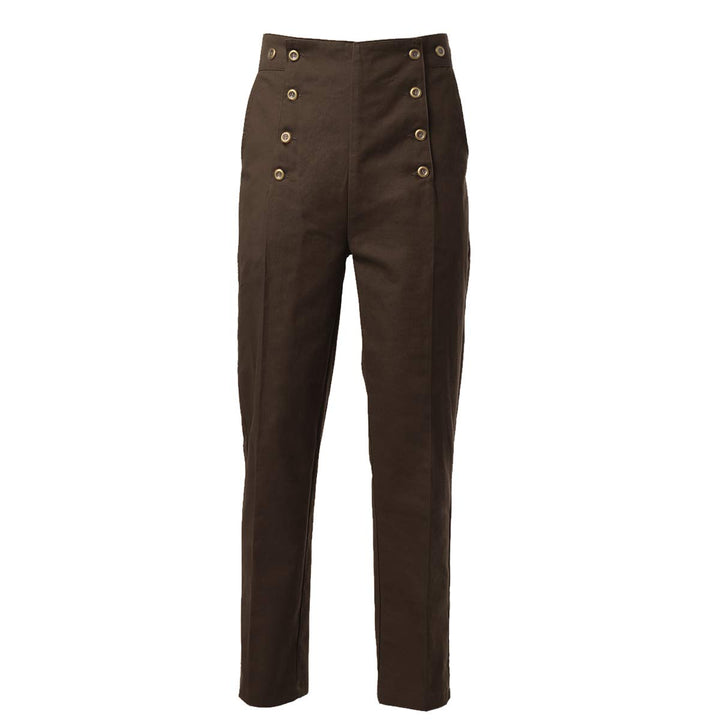 GRACEART Steampunk Gothic Herren Hose Men Lange Casual Hosen Mittelalter Kostüm Cosplay XXL Grün, XX