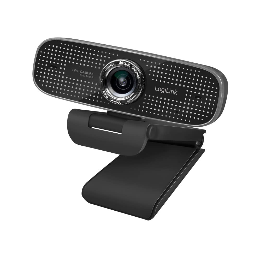 LogiLink UA0378 - Konferenz HD-USB-Webcam, 100° Weitwinkelobjektiv, Dual-Mikrofon mit Rauschunterdrü