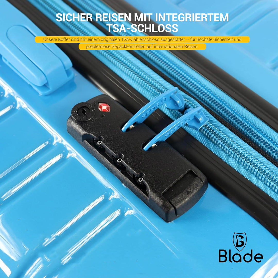 Blade Erweiterbares Handgepäck - Hartschalen Koffer Trolley - Leichter Reisekoffer Handgepäck aus AB