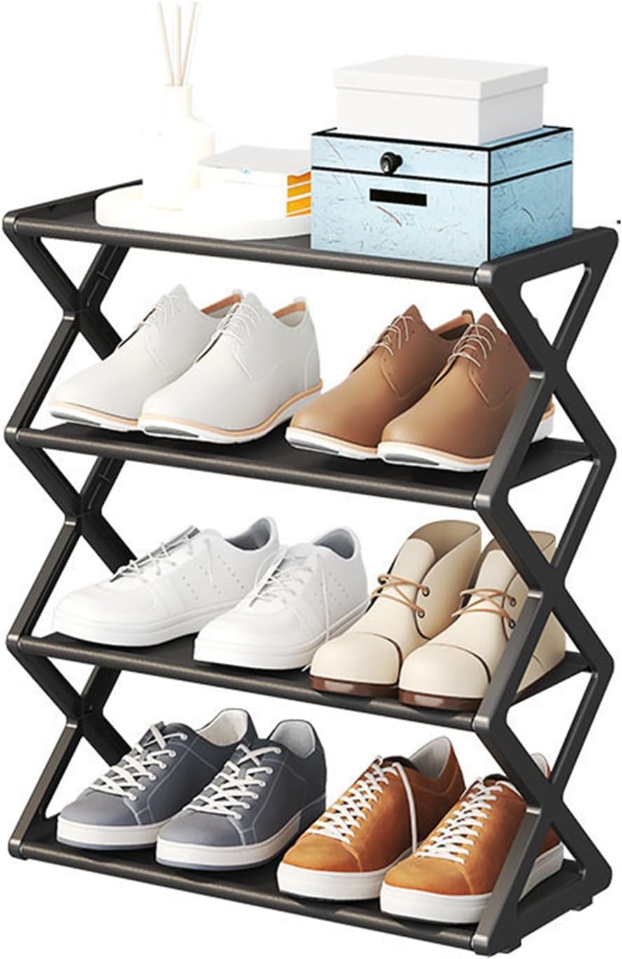 Faltbare Schuhregal -Sortierfunktion Schuhschrank für den Schrank Flur Eingangszimmer, Plastik, Plas