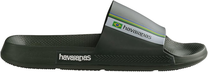 Havaianas Unisex Slide Brasil Schiebe-Sandalen 33/34 EU Green Olive, 33/34 EU Green Olive
