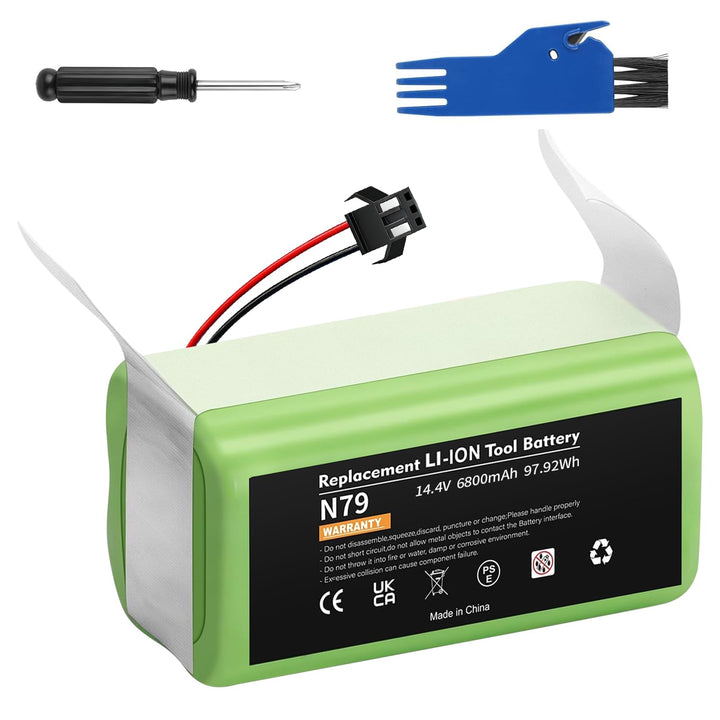 14.4V 6800mAh Akku für Eufy RoboVac G10 G20 G30 G35 G40 Hybrid, Ersatzakku für RoboVac 11 11S 11S MA