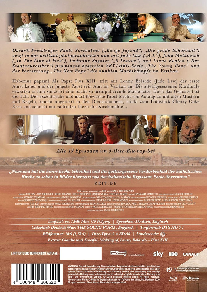 The Young Pope / The New Pope - Collector's Edition Mediabook - Die komplette Serie LTD. [Blu-ray],