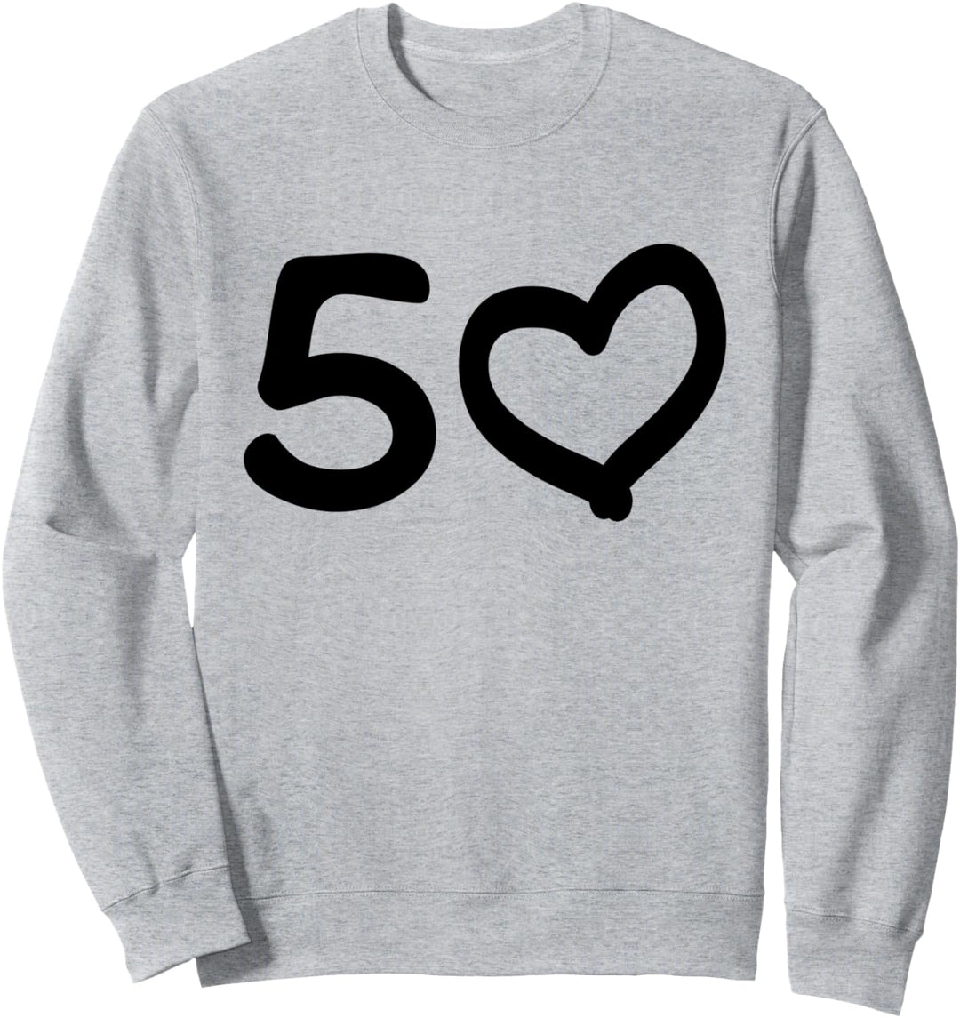 50. Geburtstag 50 Jahre Jubiläum Goldene Hochzeit Herz Sweatshirt