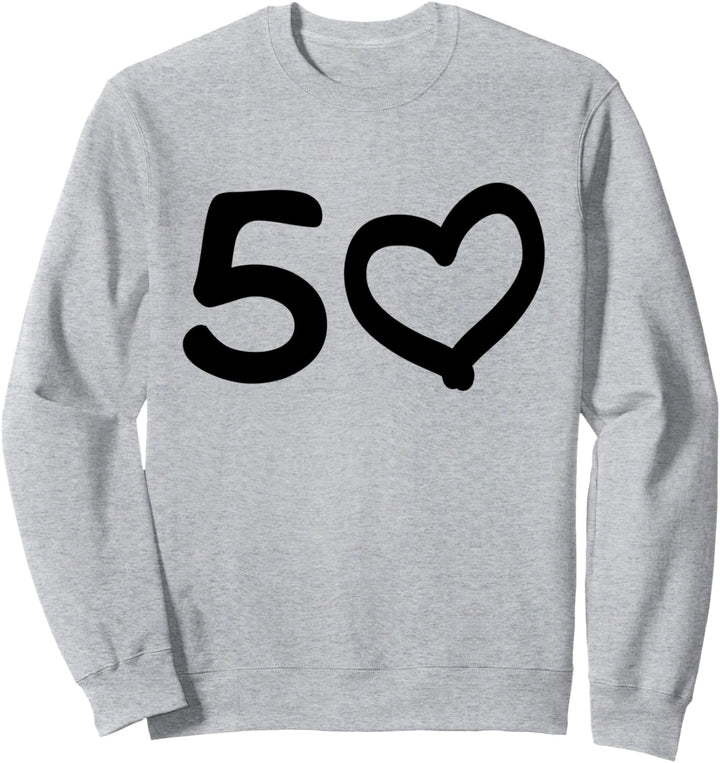 50. Geburtstag 50 Jahre Jubiläum Goldene Hochzeit Herz Sweatshirt