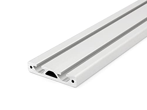 Aluminiumprofil 80x16S I-Typ Nut 8 (schwer), silber eloxiert. Aluminium Profil 80x16 Alu Profil 80 x