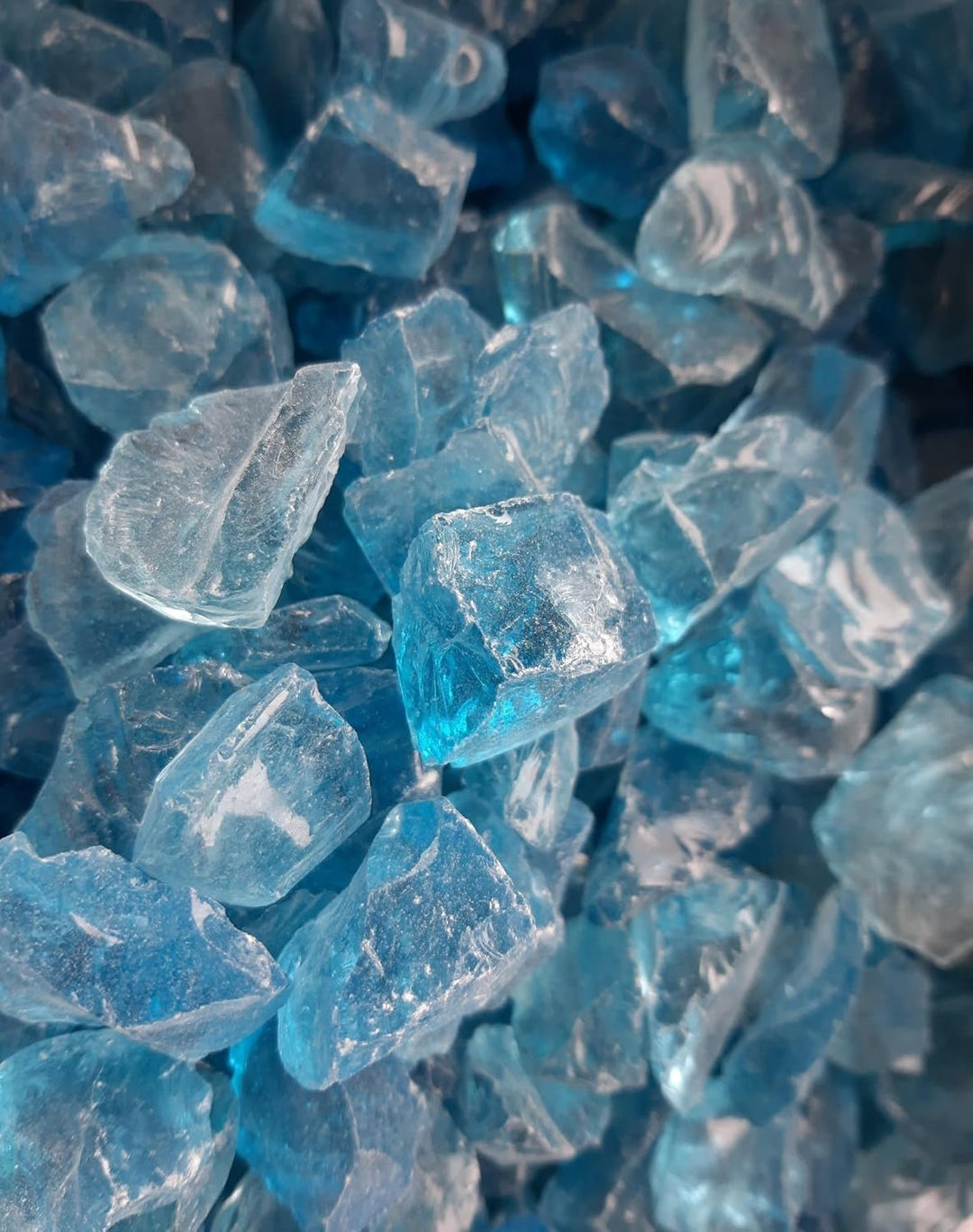 Feuerglas, 3/4" Jadeblau (5, Kilogramm) 5 Kilogramm, 5 Kilogramm