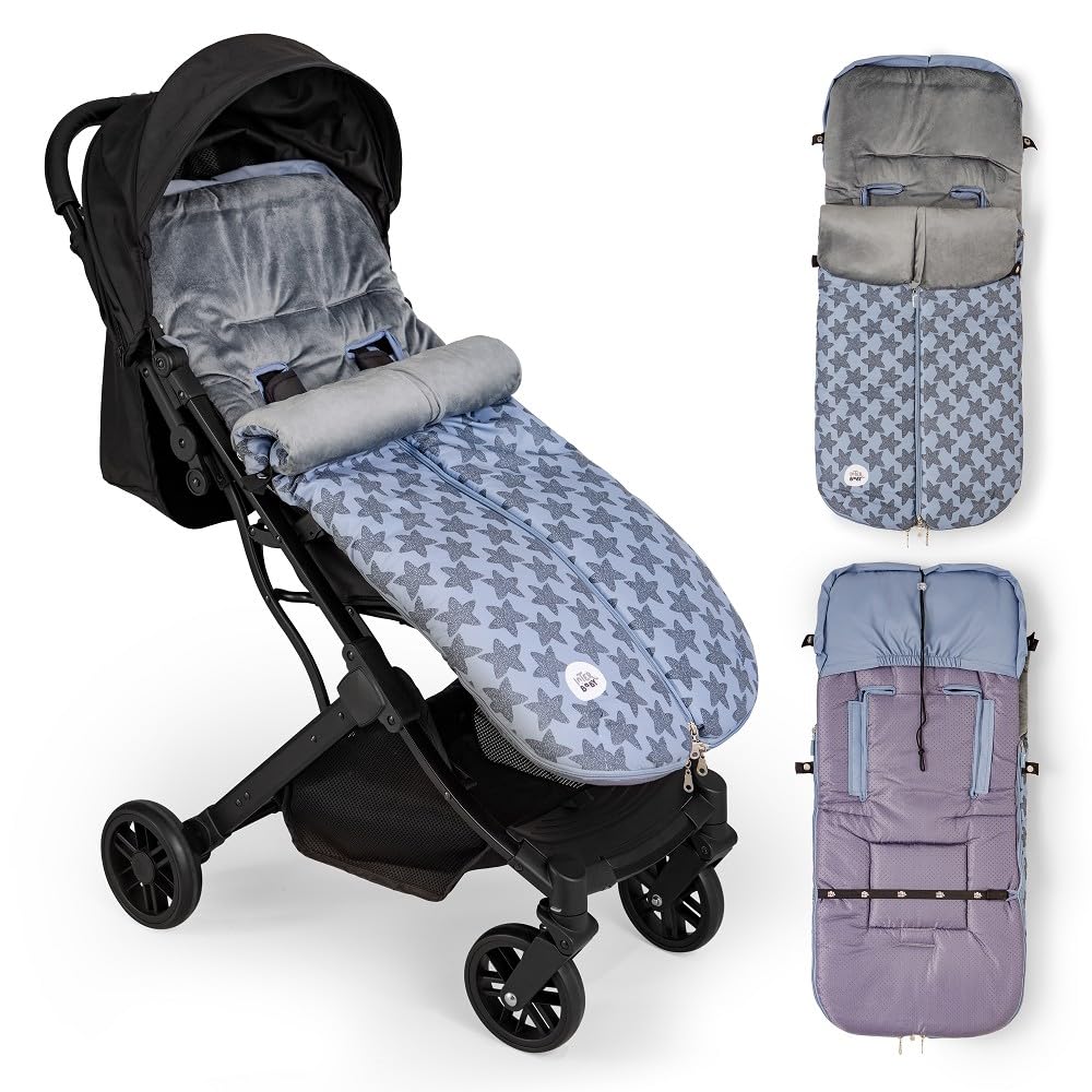 Universal WinterFusssack "Star Marino" für Kinderwagen, grau