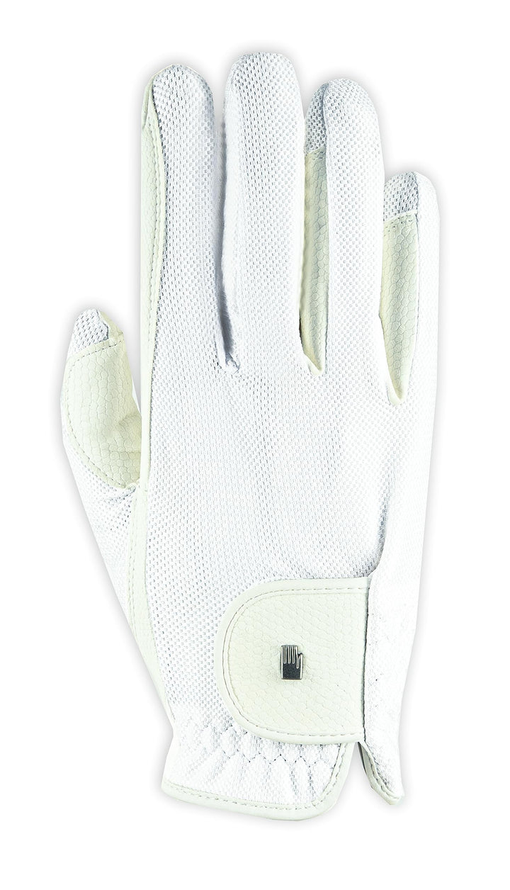 Roeckl Sports Reithandschuh ROECK-Grip LITE, Turnier Sommer Handschuh, 3 Farben, Grösse 6-11 7.5 Wei