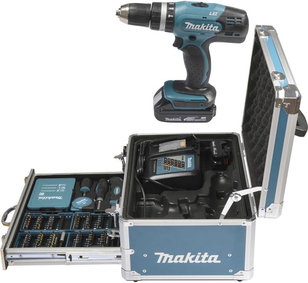 Makita DHP453RFX2 Schlagbohrmaschine / 2 Batterien 18V 3Ah