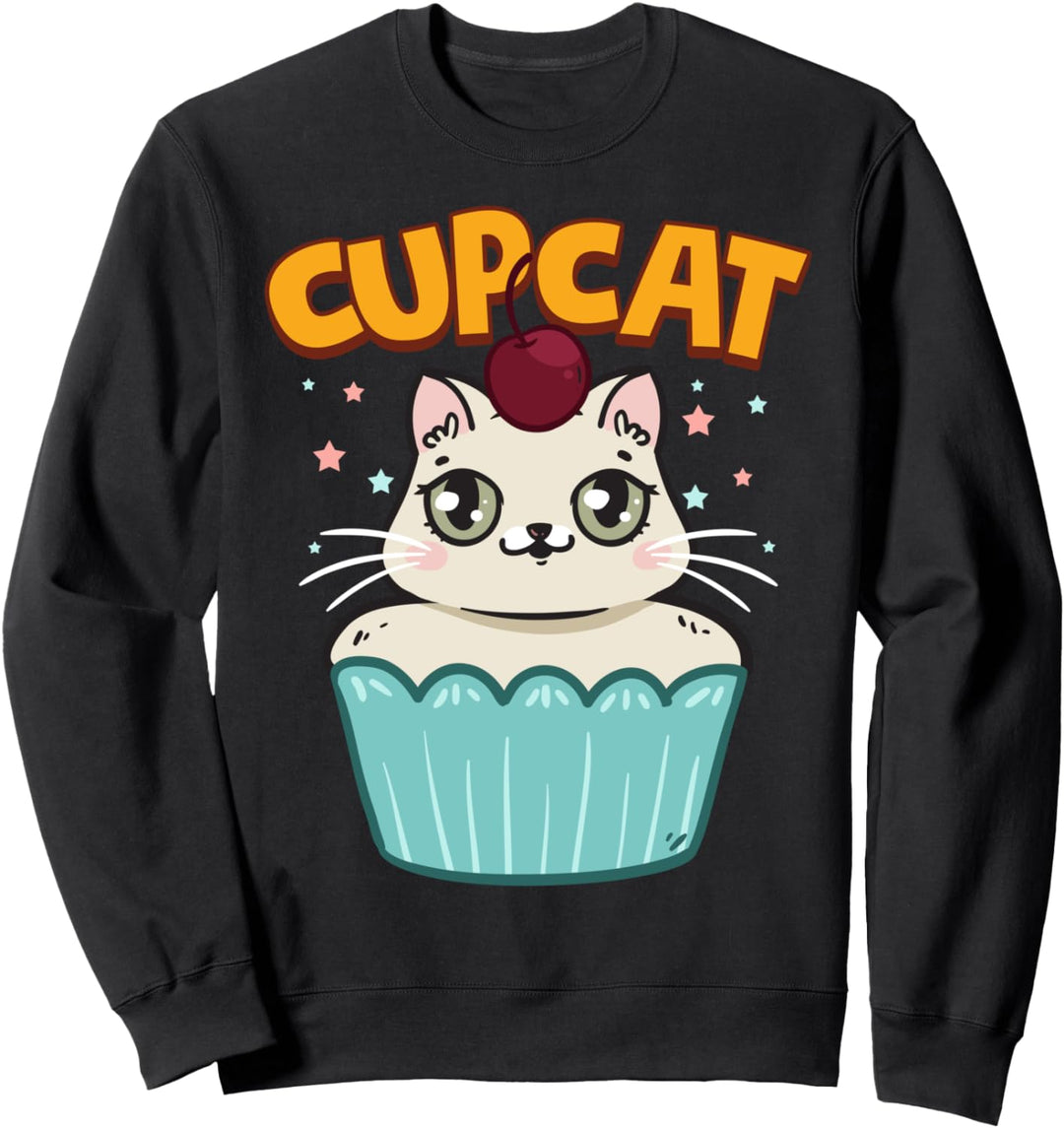 Kids Cartoon Kawaii Manga Anime Cat Cupcake Kitty Cupcat Sweatshirt