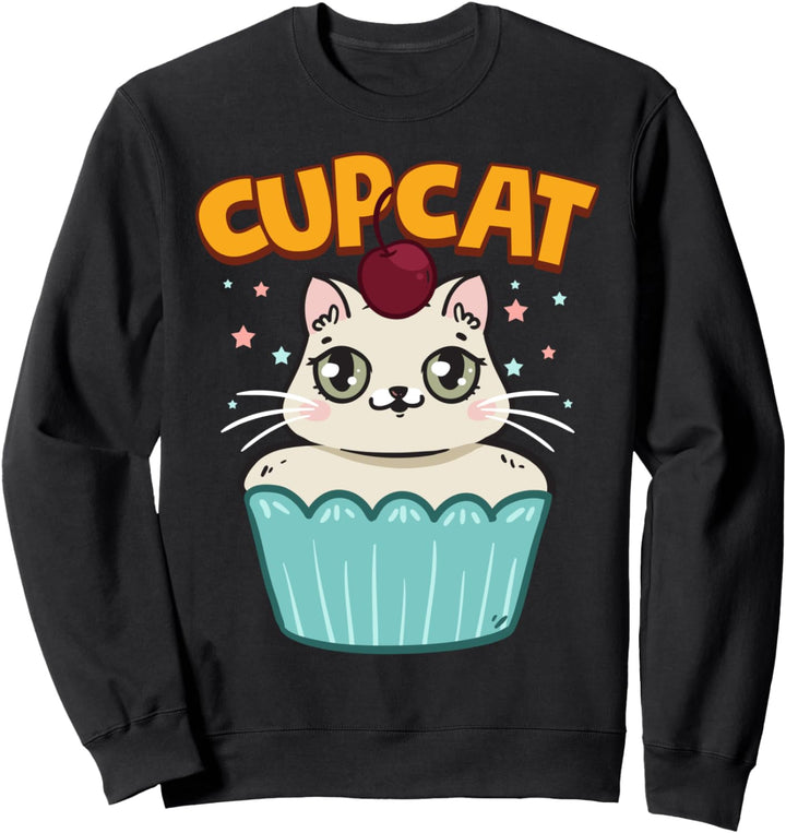 Kids Cartoon Kawaii Manga Anime Cat Cupcake Kitty Cupcat Sweatshirt