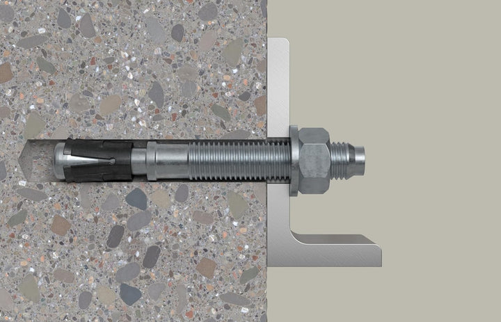 fischer Bolzenanker FAZ II Plus 10/20 gvz im Eimer, Schwerlastanker mit hoher Tragfähigkeit, Ankerbo