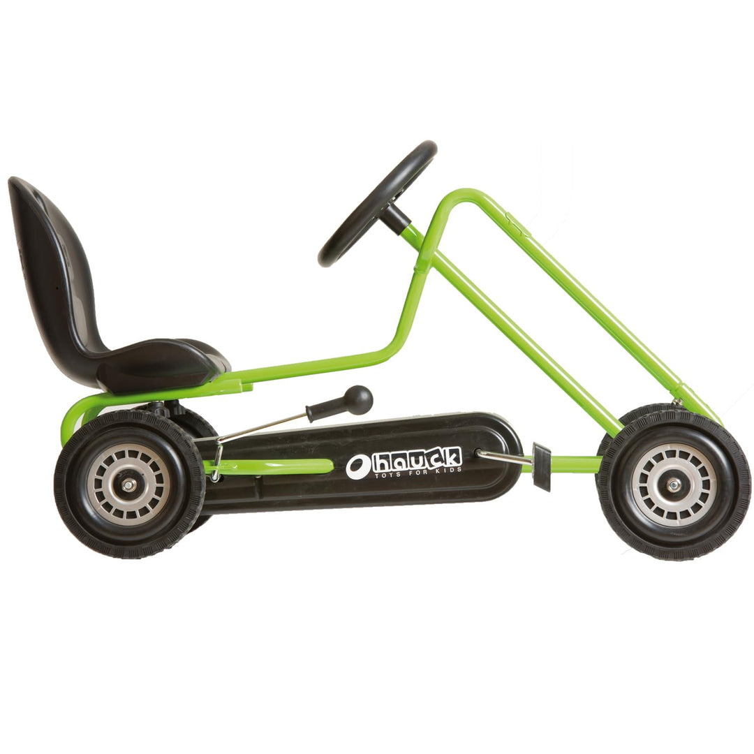 hauck Go-Kart Lightning für Kinder ab 4 Jahren bis 50 kg Köpergrösse 90-110 cm, Tretauto mit Handbre