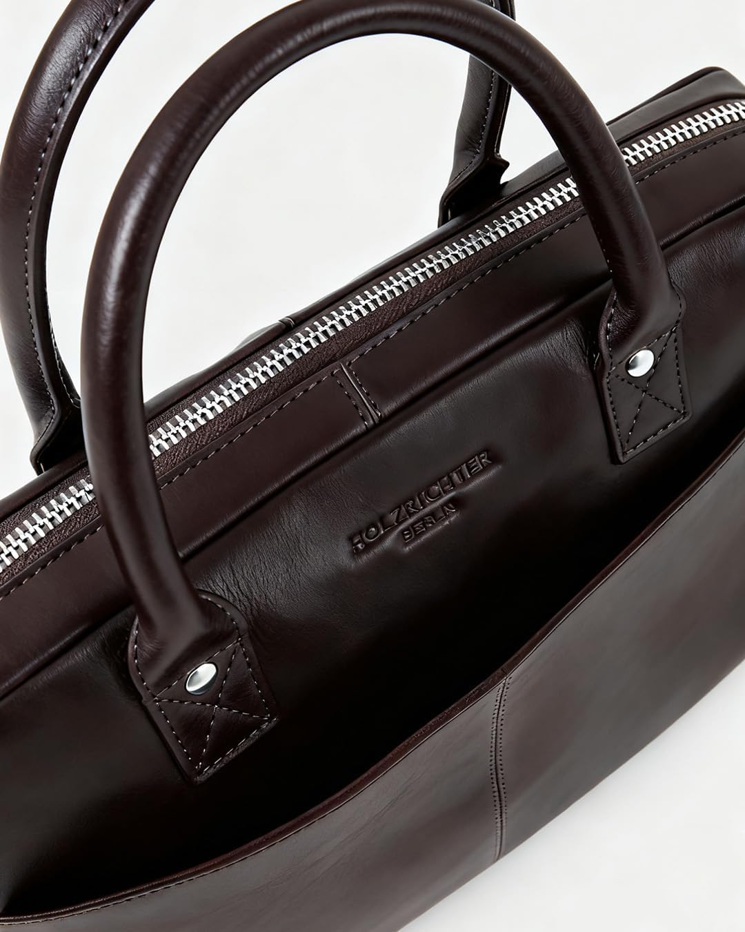 HOLZRICHTER BERLIN Briefcase Aktentasche (M). Handgefertigte grosse Tragetasche, Laptoptasche und Um