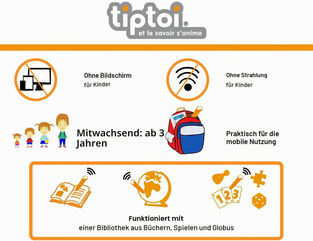 Ravensburger interaktive Player tiptoi, Mehrfarbig, 1 Stück, Französische Version (1er Pack) Ohne Ba