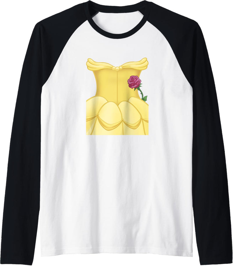 Disney Beauty And Beast Belle Dress Fröhliches Halloween Raglan