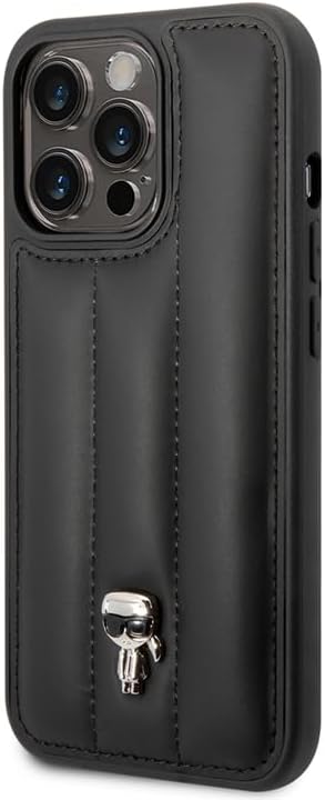 KARL LAGERFELD KLHCP14LPSQPK hülle für iPhone 14 Pro 6,1" hardcase schwarz/Black Puffy Ikonik Pin