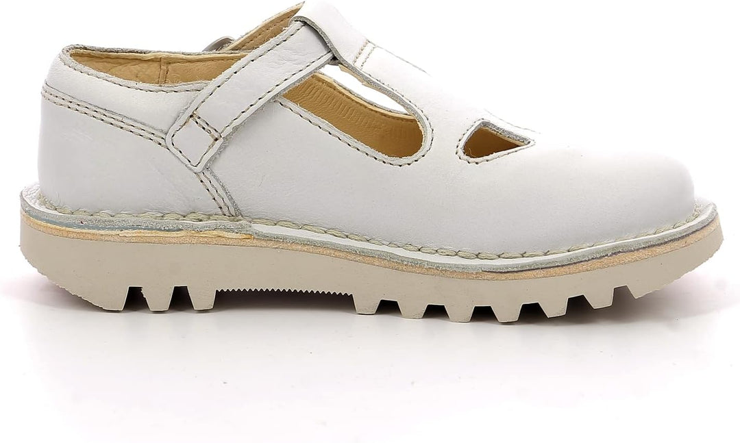 Kickers Mädchen Kick Mary Jane Halbschuhe, Weiss