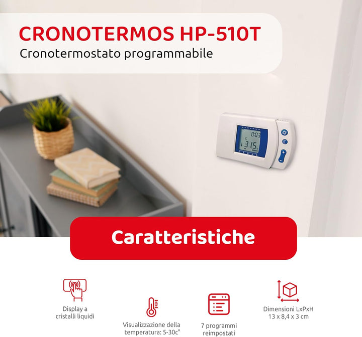 MKC hp-510t Thermostat Digital, Weiss