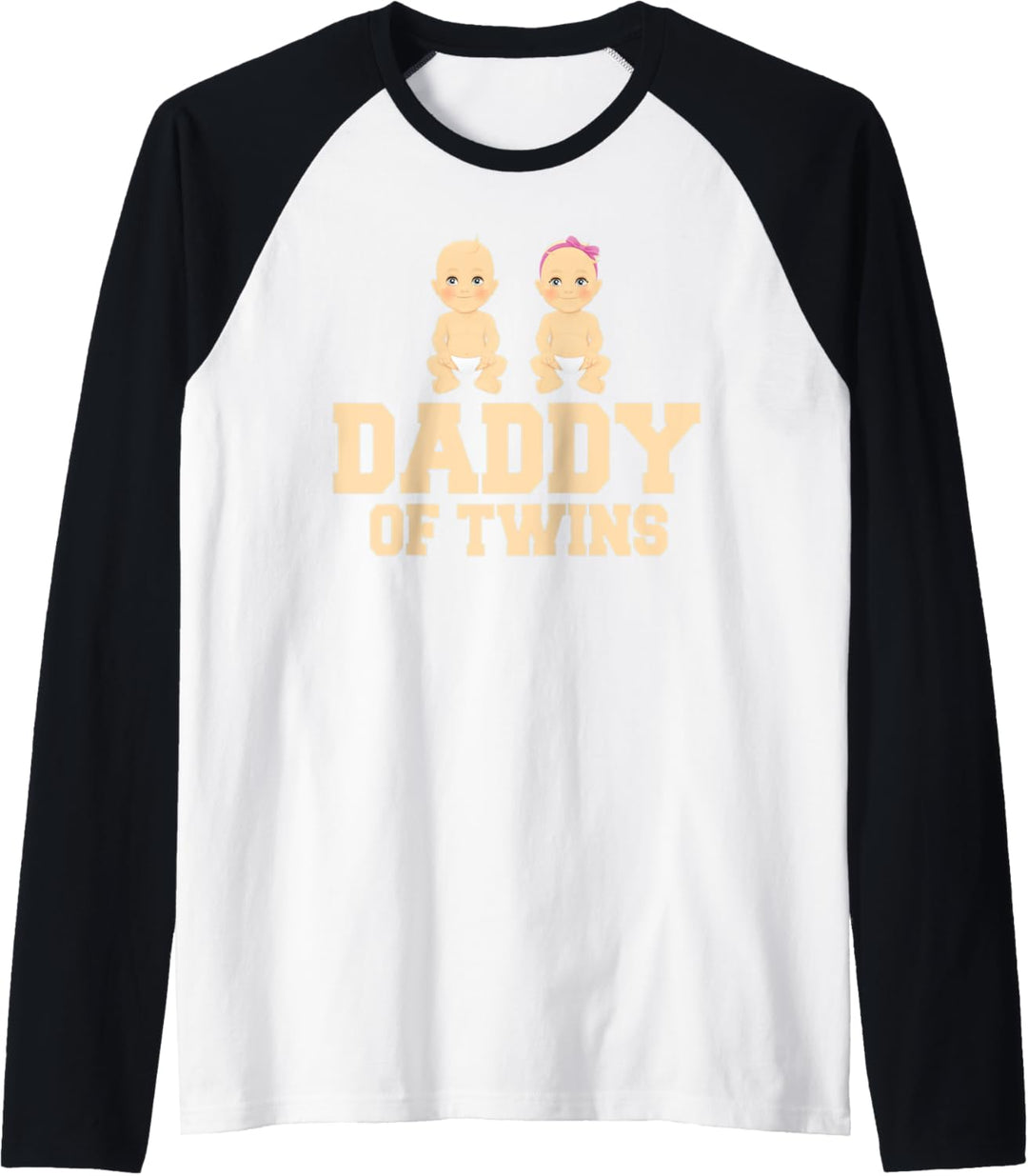 Herren Zwillingspapa Zwillinge Vater Papi - Vatertag Papa Raglan