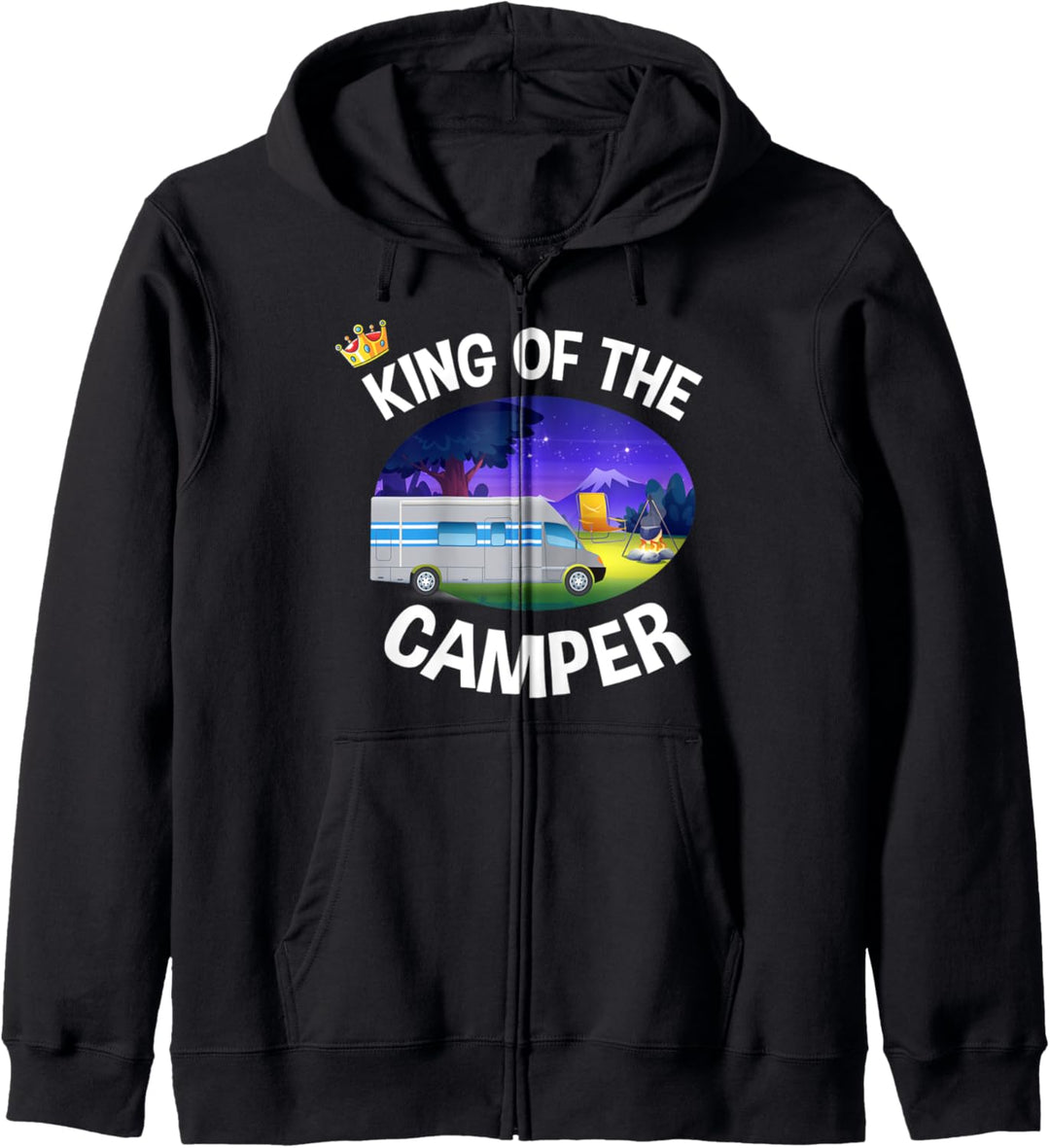 King of the Camper - Caravan Wohnmobil Camping Urlaub Kapuzenjacke