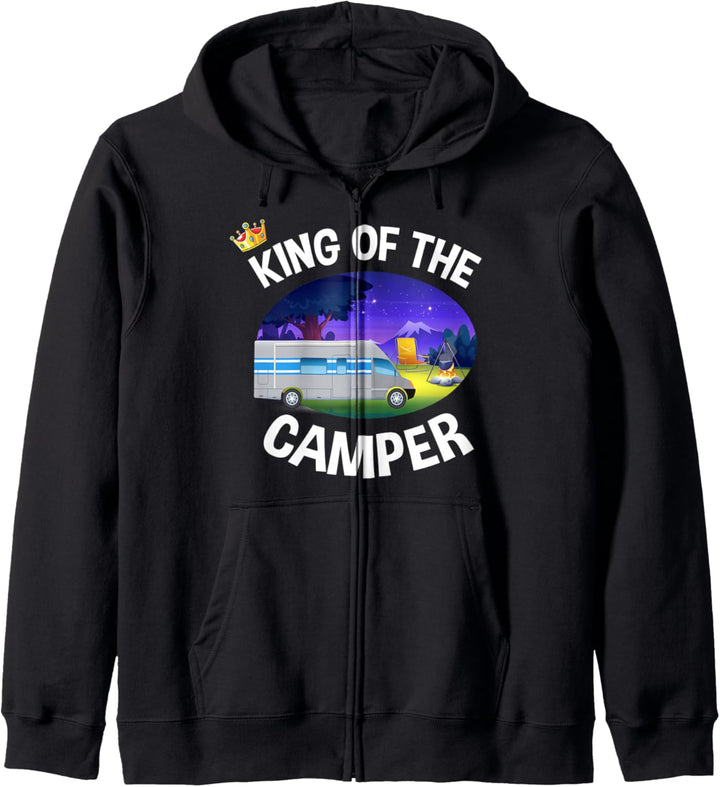 King of the Camper - Caravan Wohnmobil Camping Urlaub Kapuzenjacke