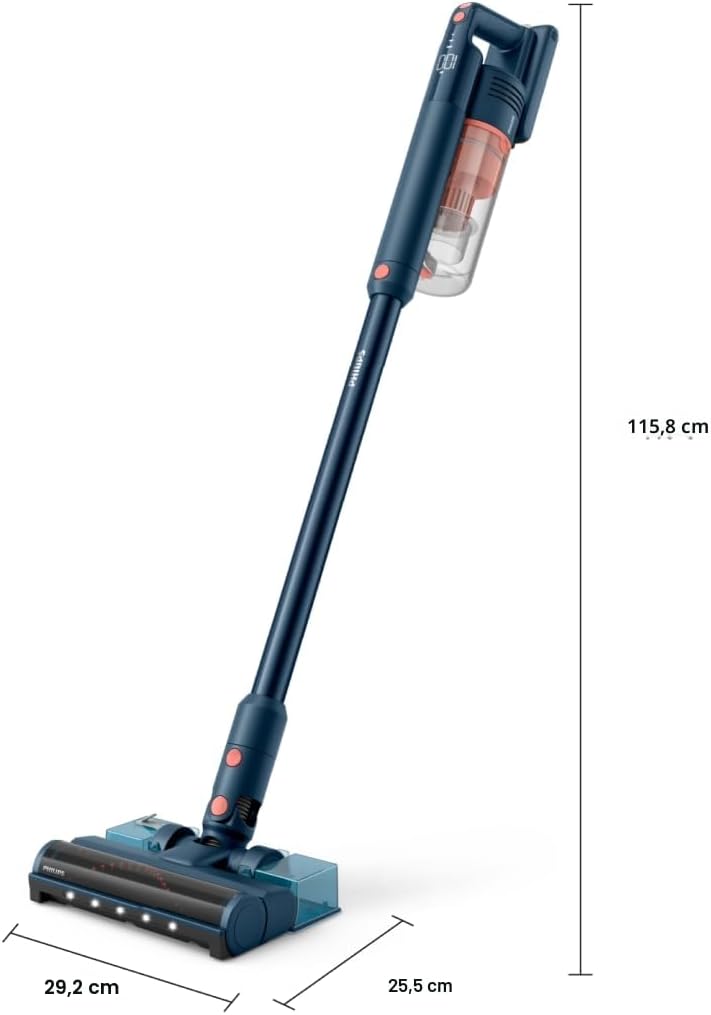 PHILIPS 5000-Serie Kabelloser Staubsauger, für Weiche und Harte Böden, Holzböden, Tierhaar-Miniturbo