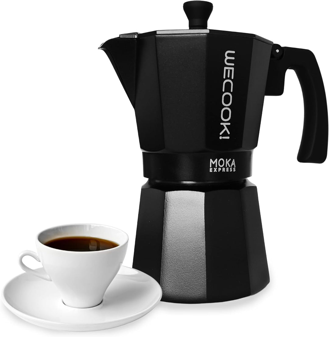 WECOOK! Bella – Espressokocher Aluminium 12 Tassen | Geeignet für Gas-, Elektro- und Glaskeramikherd