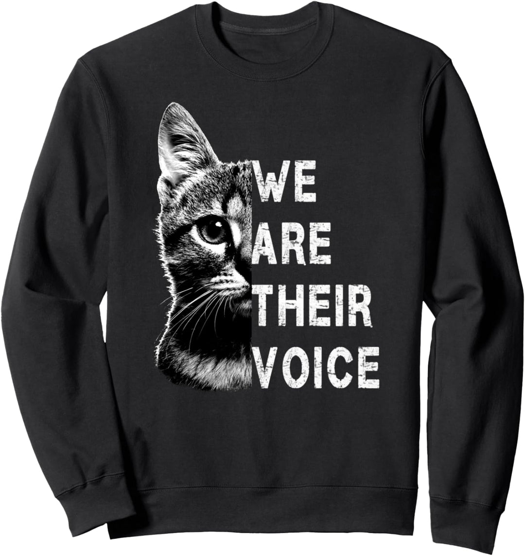 We are their Voice Tierschutz Gegen Tierversuche Rassekatzen Sweatshirt