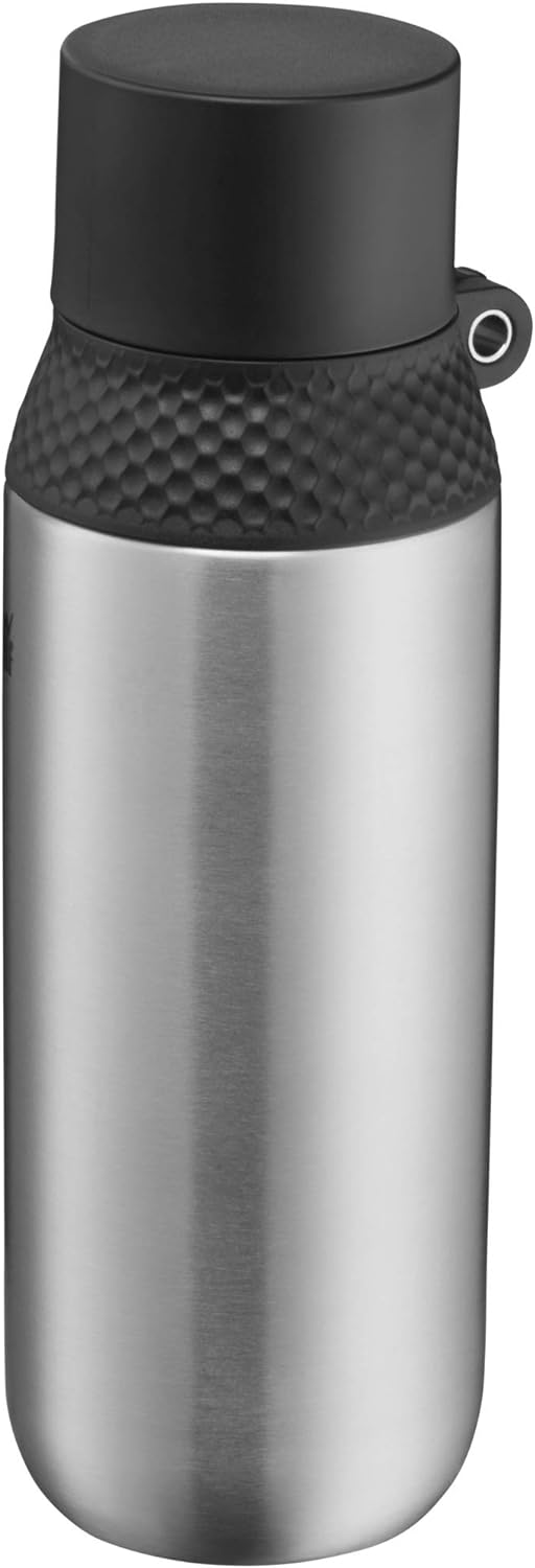 WMF Waterkant Iso2Go Trinkflasche Edelstahl 500ml, Thermosflasche, Isolierflasche, Kohlensäure geeig