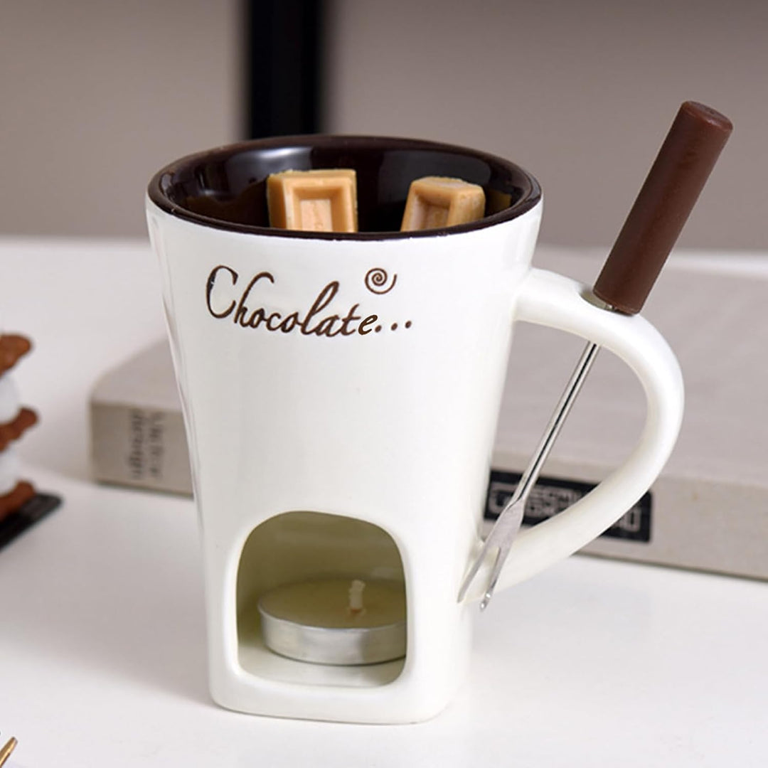 Schokoladenfondue-Becher Tragbarer Butterwärmertopf für Käsesosse, Karamell, | Käse-Schmelzbecher Mi