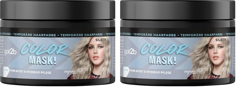 got2b Color Mask! Silber (150 ml), temporäre Haarfarbe für Farb-Boost & intensive Pflege in nur 5 Mi