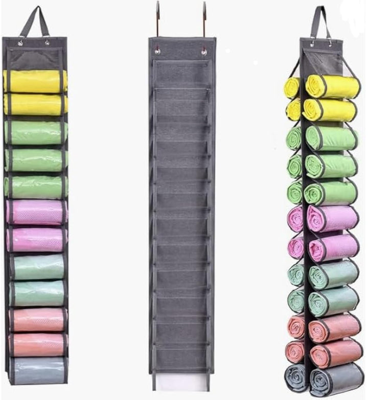Fahibin Hängender Yoga Aufbewahrungs Organizer, Faltbarer Oxford Stoff Schrank Organizer,Leggings Hä