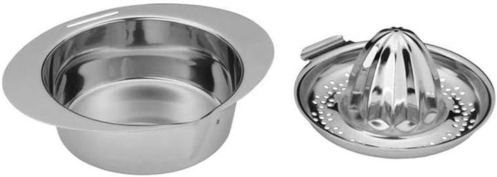 WMF Gourmet Zitronenpresse Edelstahl 13cm, Zitruspresse manuell, Cromargan Edelstahl mattiert, für Z