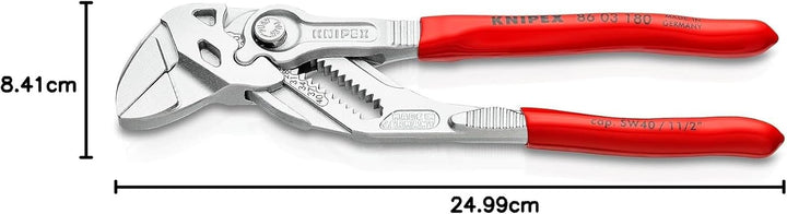 KNIPEX Zangenschlüssel, Multi-Schraubenschlüssel, Chrom-Vanadium, Rostschutz verchromt, 180 mm (SB-K