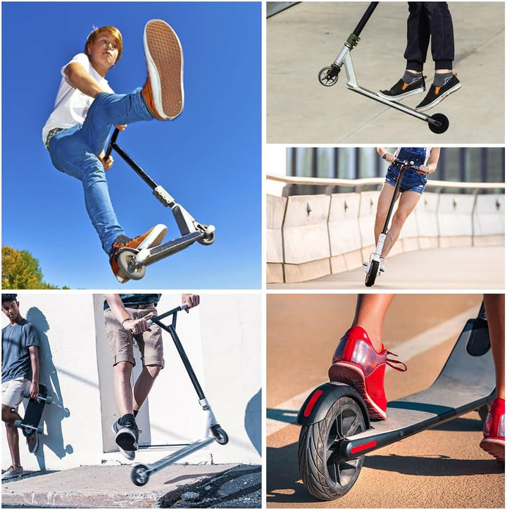 CJBIN Ersatzräder für Scooter, 2 Stück Scooter Räder 110mm mit ABEC-9 Lager, Stunt Scooter Reifen, S