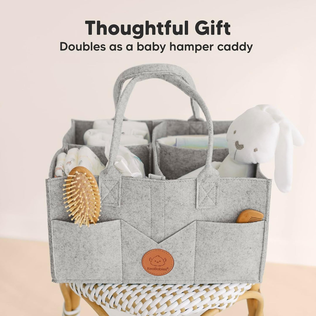 Baby Windel Caddy Veranstalter - Wickeltisch Organizer - Filz Baby Windel Organizer - Baby Korb Wick