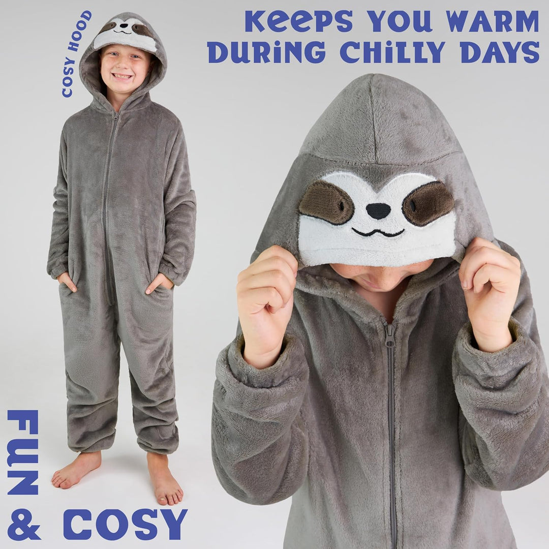 CityComfort Jumpsuit Kinder Einteiler Fleece Overall Onesie Kinder Mädchen Jungen 4-14 Jahre 11-12 J