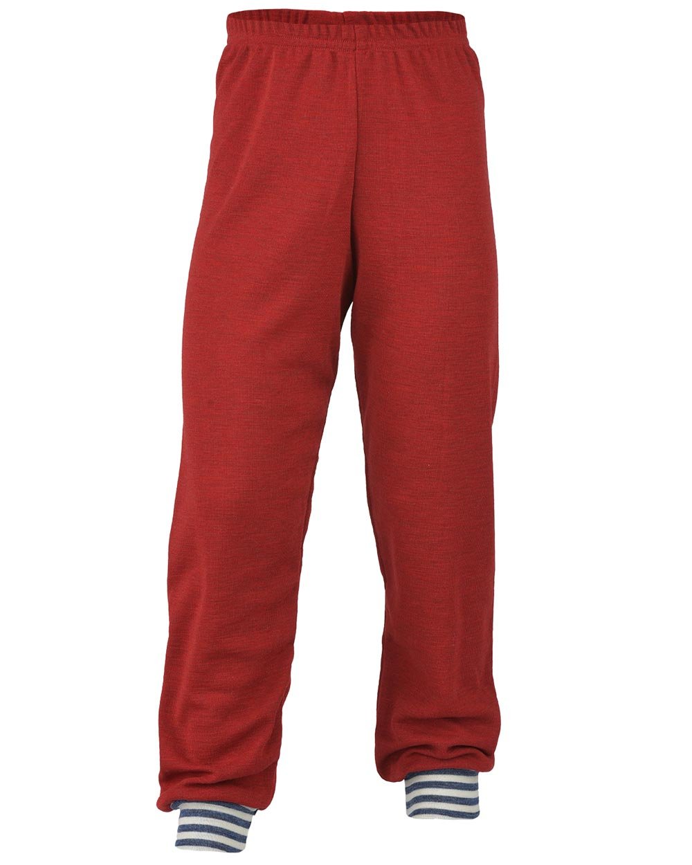 Engel Natur, Kinder Hose/Lange Unterhose, 100% Wolle (kbT) 116 Rot Melange, 116 Rot Melange