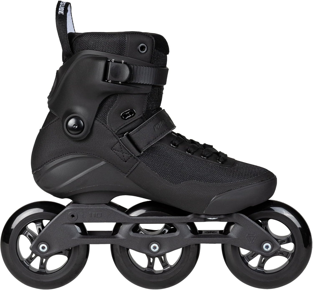 Powerslide Inline Skate Triple Black 110 Black, für Fitness, für Damen und Herren 46, 46