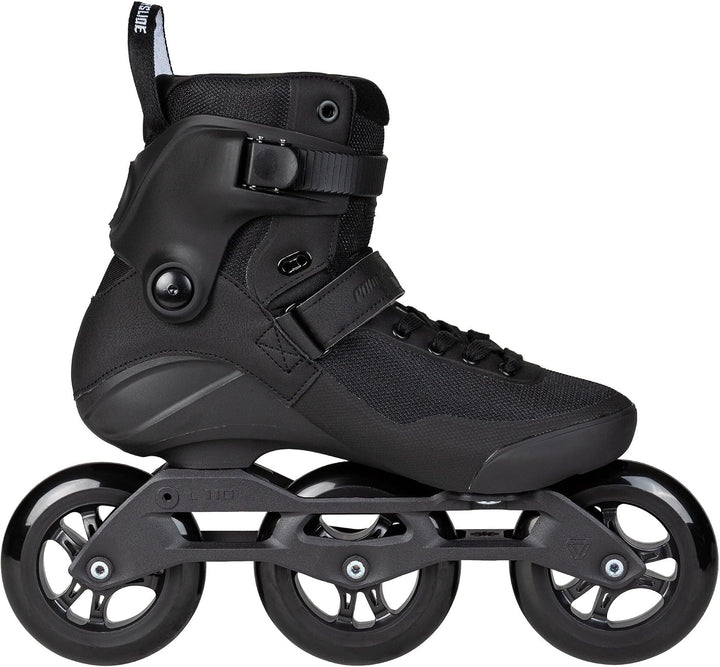 Powerslide Inline Skate Triple Black 110 Black, für Fitness, für Damen und Herren 46, 46