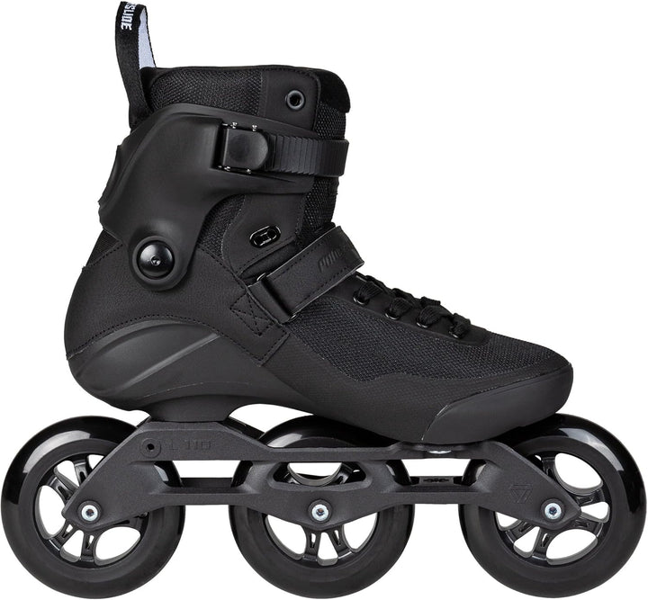 Powerslide Inline Skate Triple Black 110 Black, für Fitness, für Damen und Herren 46, 46
